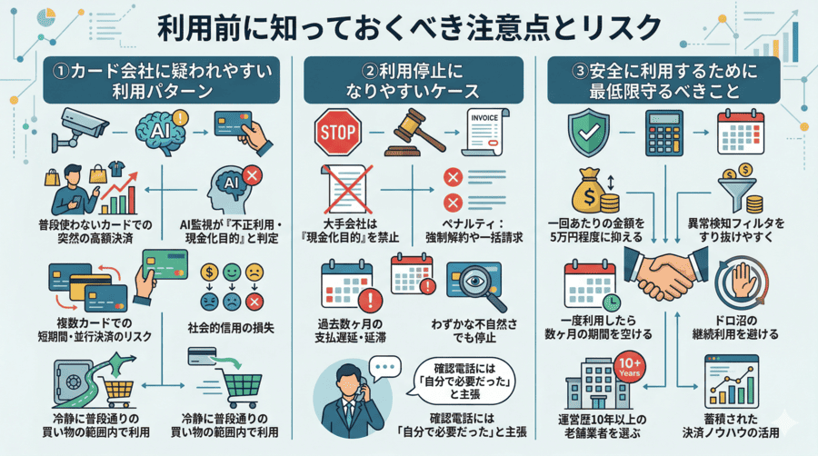 利用前に知っておくべき注意点とリスク