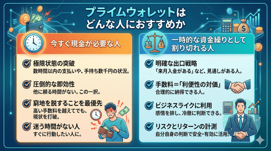 プライムウォレットはどんな人におすすめか