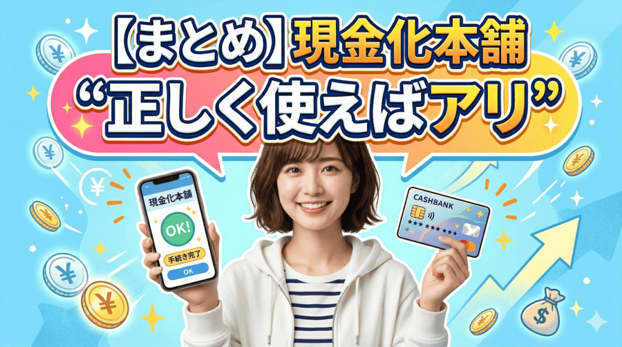 【まとめ】現金化本舗は“正しく使えばアリ”
