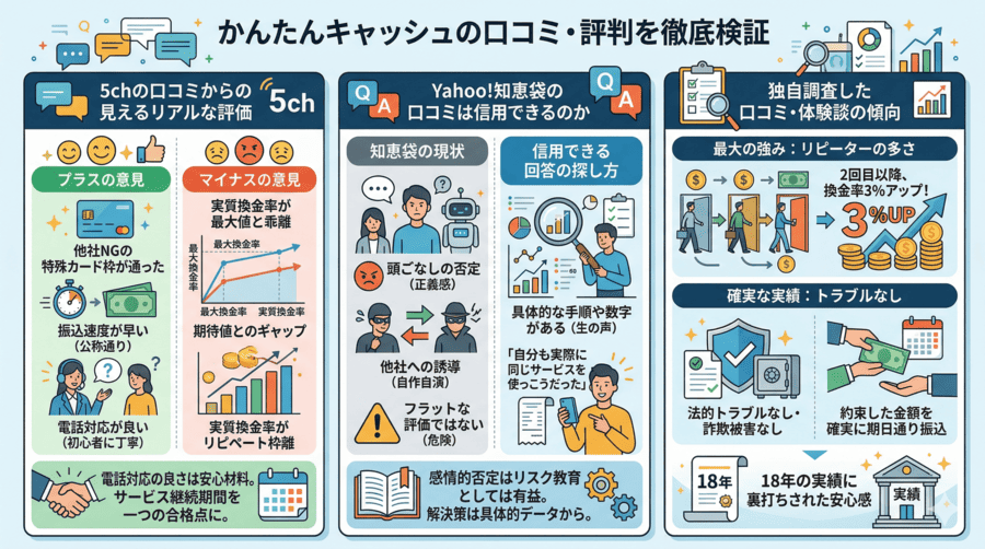 かんたんキャッシュの口コミ・評判を徹底検証