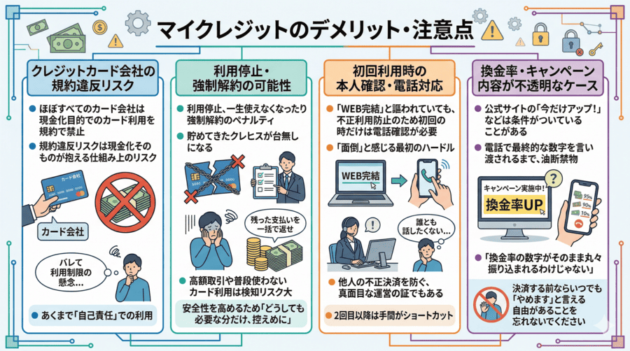 マイクレジットのデメリット・注意点