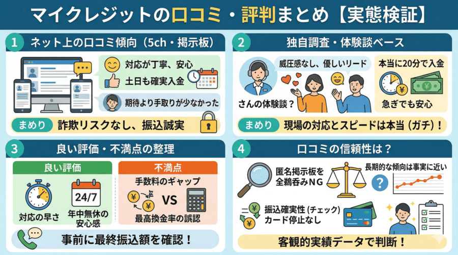 マイクレジットの口コミ・評判まとめ