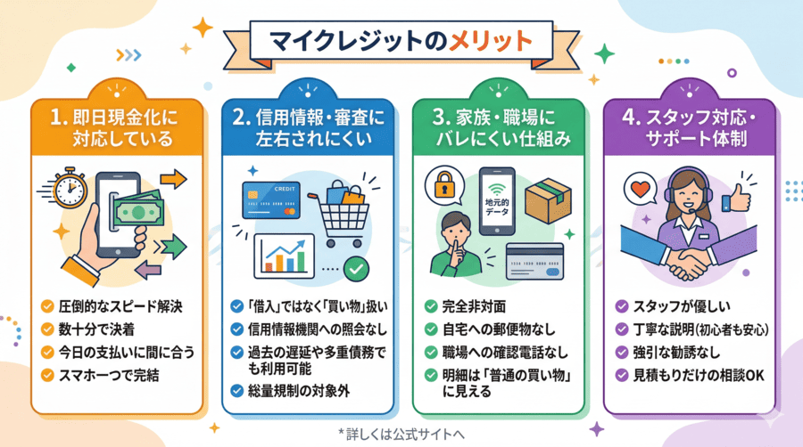 マイクレジットのメリット